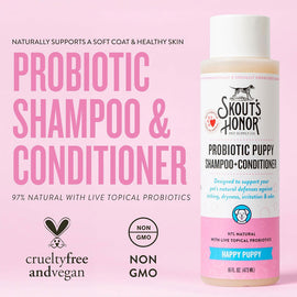 Skout's Honor Happy Puppy Probiotic & Dog Shampoo & Conditioner