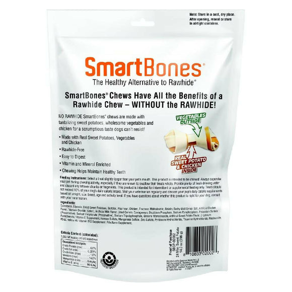 SmartBones Rawhide-Free Sweet Potato Chew Bones For Dogs (24 mini bones) - Dog Treats 2