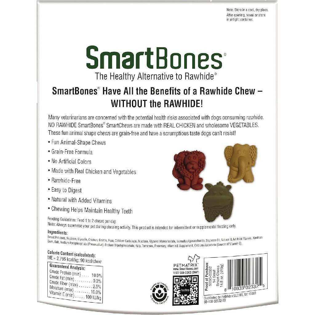 SmartBones SmartChews Rawhide Alternative Chicken