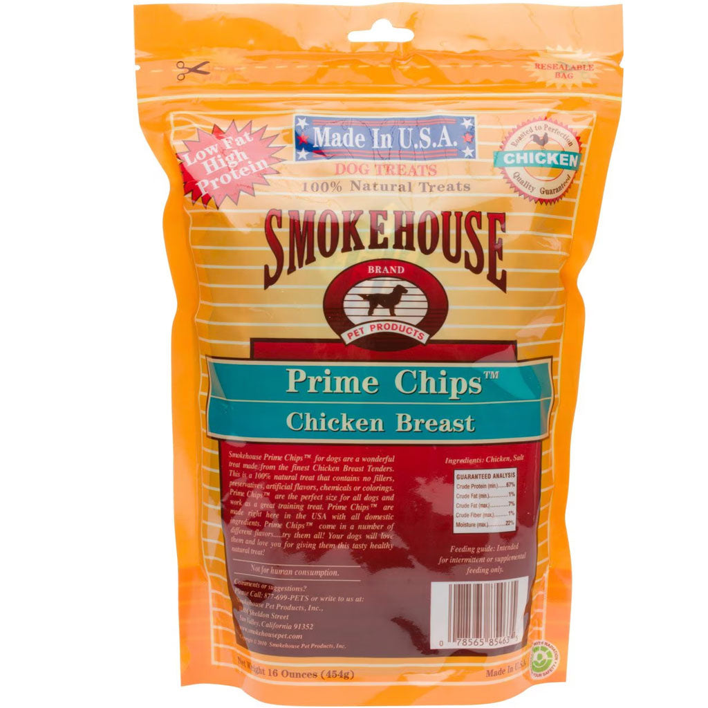 Chichen Prime Smokehouse Chicken Breast Prime Chips Dog Treats