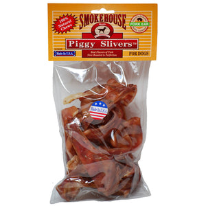 Smokehouse USA Piggy Slivers Dog Treats, 10 count