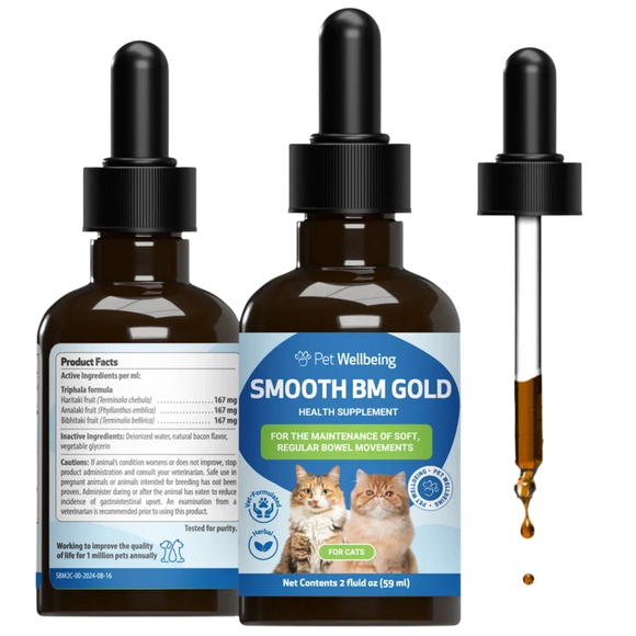 Smooth BM Gold - For Cat Constipation - 2-oz - cat Vitamins & Supplements 1