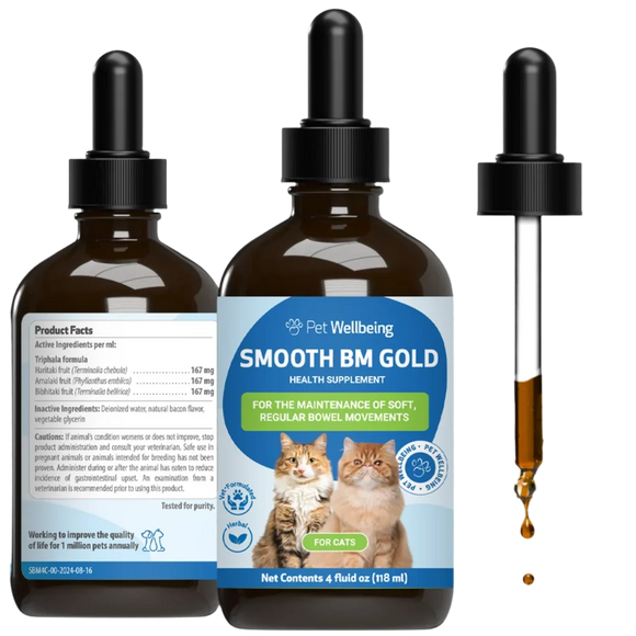 Smooth BM Gold - For Cat Constipation - 4-oz - cat Vitamins & Supplements 3