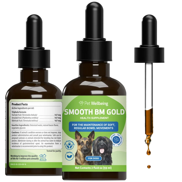 Smooth BM Gold - For Dog Constipation - 2-oz - Cat Digestive & Probiotics Supplements 1