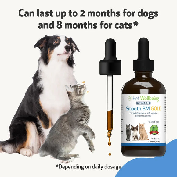Smooth BM Gold - For Dog Constipation - Cat Digestive & Probiotics Supplements 4