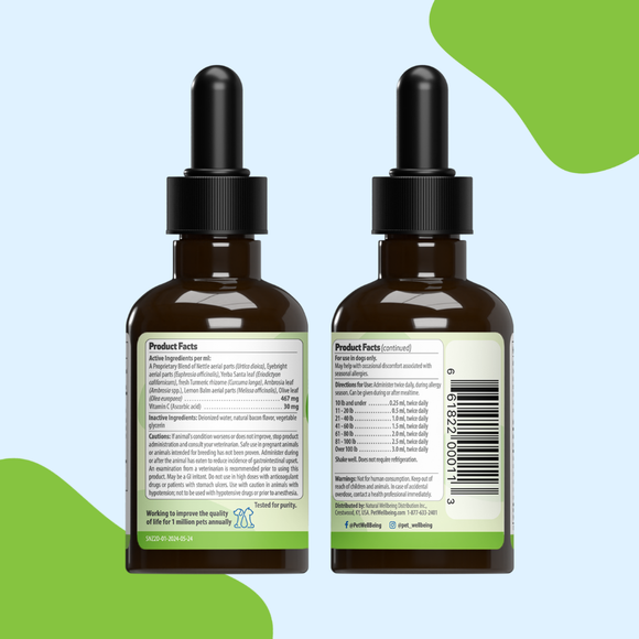 Sneeze Ease - Seasonal Allergy Defense for Dogs (2 oz) - Dog Supplements & Vitamins 5