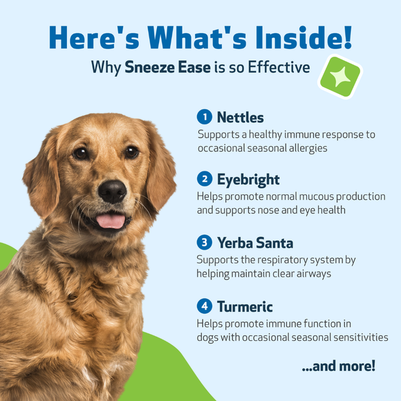 Sneeze Ease - Seasonal Allergy Defense for Dogs (2 oz) - Dog Supplements & Vitamins 4