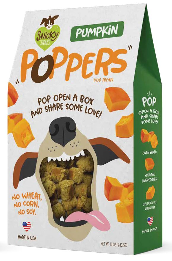 Snicky Snaks Poppers Dog Treats 10-oz - Pumpkin - Dog Treats 3