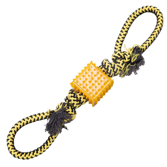 Snugarooz Baby Tug-N-Cube Tug Dog Toy