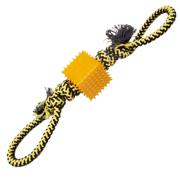 Snugarooz Baby Tug-N-Cube Tug Dog Toy