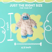 Snugarooz Yeti Squeaker and Crinkle Plush Dog Toy - Small - Dog Toys 8