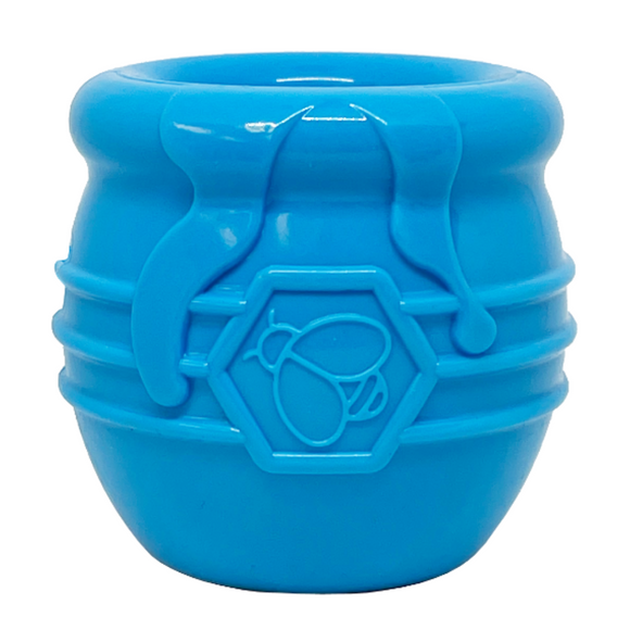 SodaPup Honey Pot Pup-X Durable Rubber Treat Dispenser Toy - Blue / Large - Treat Dispensers Chew Toys 2