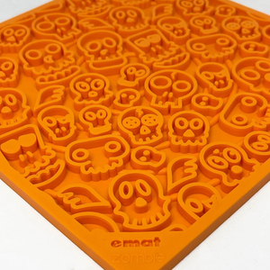 SodaPup TPE Emat Zombie Orange Lick Mat - Dog Toy 2