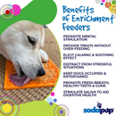 SodaPup TPE Emat Zombie Orange Lick Mat - Dog Toy 3