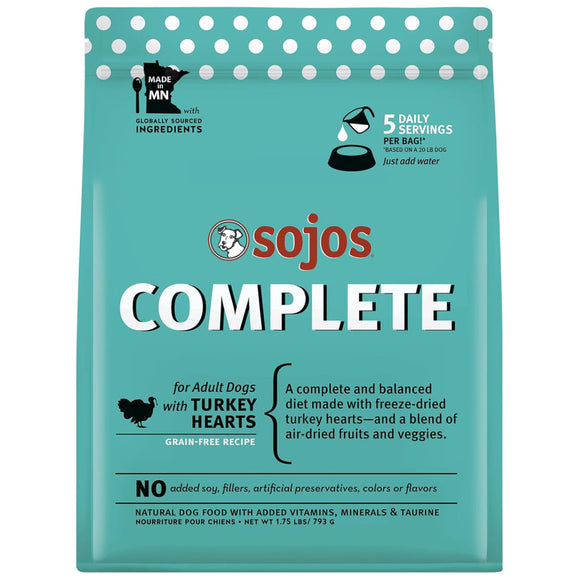 Sojos Complete Turkey Recipe Freeze-Dried Adult Food For Dog