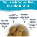 This meal topper can also be used as dog food made with real beef. 
