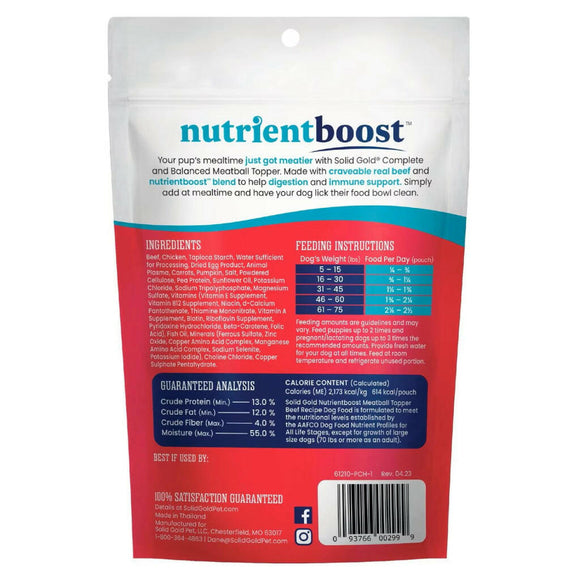 Solid Gold with nutrientboost nutritious meal topper for dogs