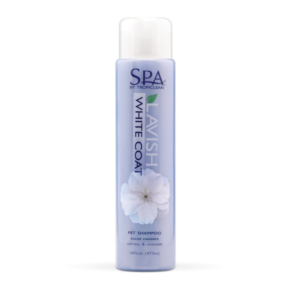 SPA by TropiClean Lavish White Coat Shampoo for Pets (16oz)