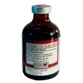Sparhawk Laboratories Ivermectin Injection for Cattle & Swine 1%, 50ml