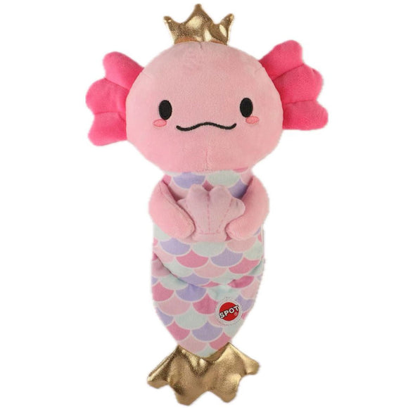 Spot Axolotl Mermaid Dog Toy 10"