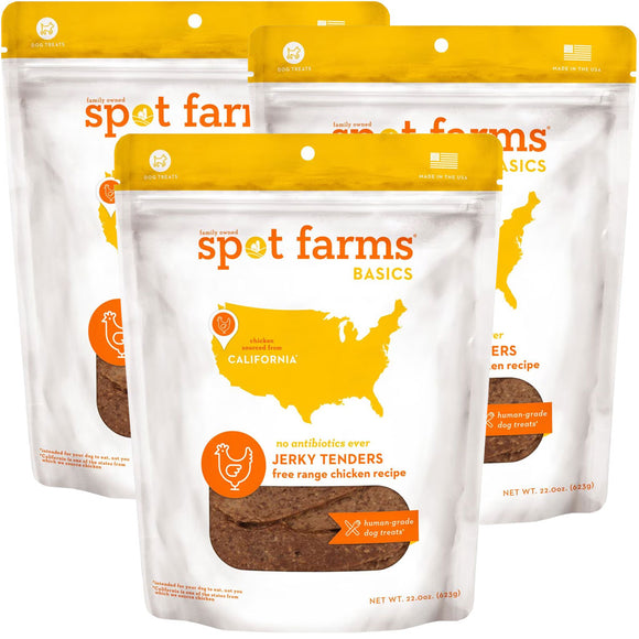 Spot Farms Basic Chicken Jerky Tenders Dog Treats 22-oz 3 pack