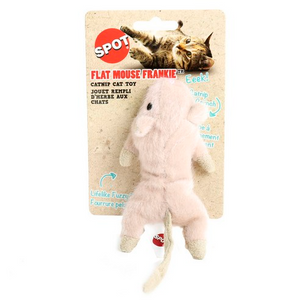 Spot Flat Mouse Frankie with Nip Catnip Toy Assorted Colors - Cat Toys 1