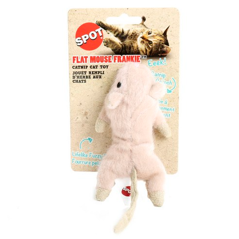 Spot Flat Mouse Frankie with Nip Catnip Toy Assorted Colors - Cat Toys 1