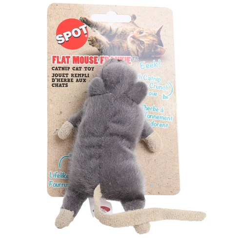 Spot Flat Mouse Frankie with Nip Catnip Toy Assorted Colors - Cat Toys 2