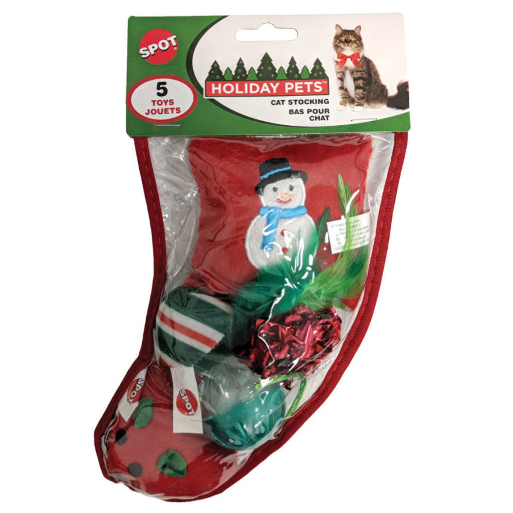 Spot Holiday Cat Stocking: Assorted Small Toys for Cats