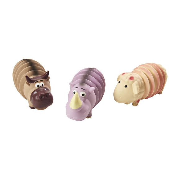 Spot Latex Animals Dog Toy, Assorted, 7.5-in