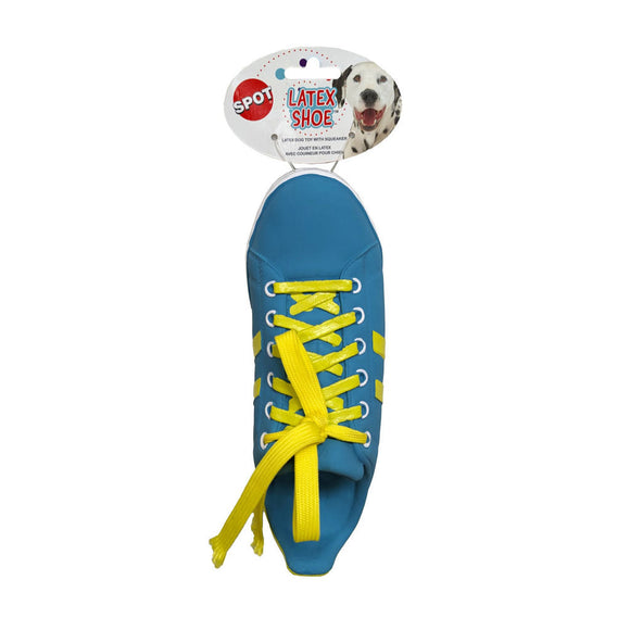 Spot Latex Shoes Dog Toy, Assorted, 9-in