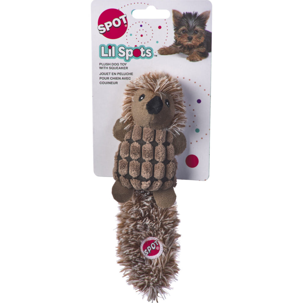 Spot Lil Spots Hedgehog 7in Dog Toy, Assorted
