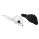 Spot Twin Plush Mice Rattle & Catnip Toy Black & White Twin Pack - Cat Toys 3