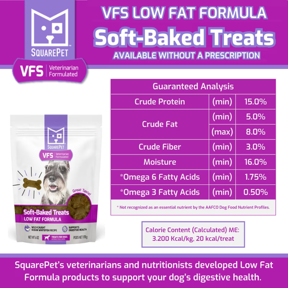 SquarePet VFS Low Fat Formula Soft Baked Dog Treats (6 oz) - Dog Treats 2