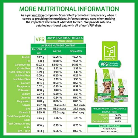 SquarePet VFS Low Phosphorus Formula Dry Dog Food - Dog Food 3