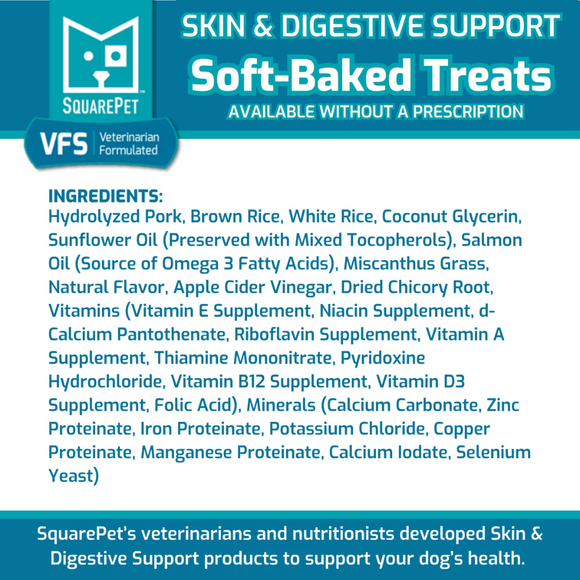 SquarePet VFS Skin & Digestion Support Soft Baked Dog Treats (6 oz) - Dog Treats 3