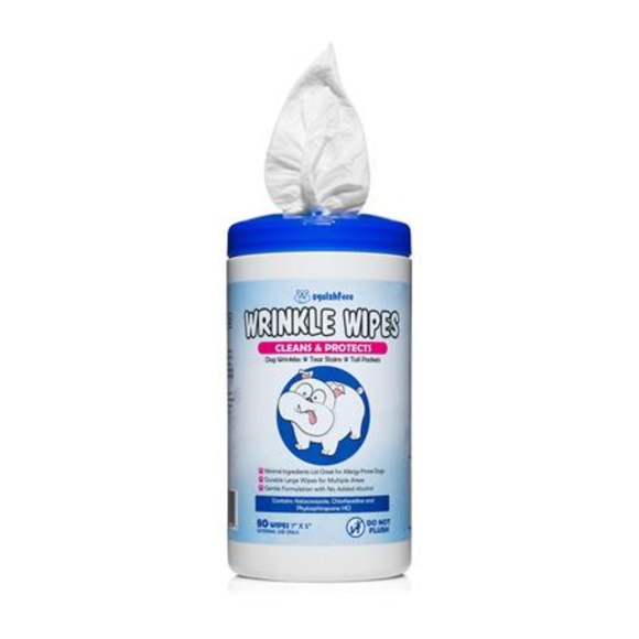 Squishface Cleaning & Protecting Wrinkle Wipes For Dogs (80 wipes) - Pet Wipes 4