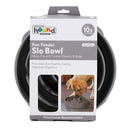 Outward Hound Fun Feeder Slo Bowl Slow Feeder Dog Bowl, Grey Drop-8
