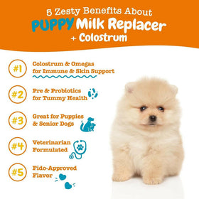 Zesty Milk Replacer Powder Supplement For Puppy (12 oz)