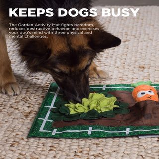 Outward Hound Activity Matz Garden Game Plush Dog Puzzle Mat