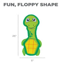 Outward Hound Fire Biterz Sea Turtle Green Dog Toy (Medium)