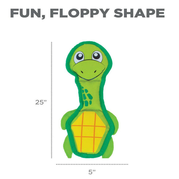 Outward Hound Fire Biterz Sea Turtle Green Dog Toy (Medium)