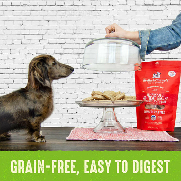 Stella & Chewy's Duck Duck Goose Dinner Patties Freeze-Dried Raw Food For Dogs (25 oz)