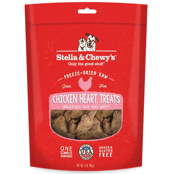 Stella & Chewy's Free-Dried Chicken Hearts Dog Treats
