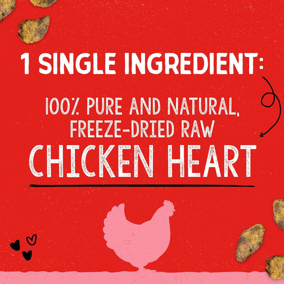 Stella & Chewy's Free-Dried Chicken Hearts Dog Treats