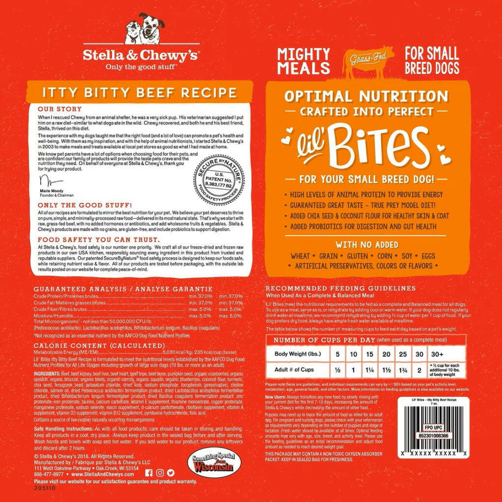 Stella & Chewy's Lil' Bites Itty Bitty Beef Recipe Small