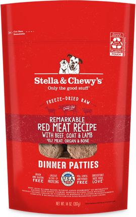 Stella & Chewy’s Remarkable Red Meat Dinner Patties Freeze-Dried Raw Food For Dogs - Freeze-Dried Dog Food 1