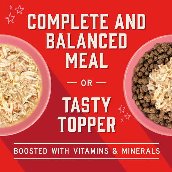 Stella & Chewy’s Shredrs Recipe in Broth Meal or Topper Wet Dog Food 2.8-oz case of 24 - Dog Food Toppers & Mixers 6