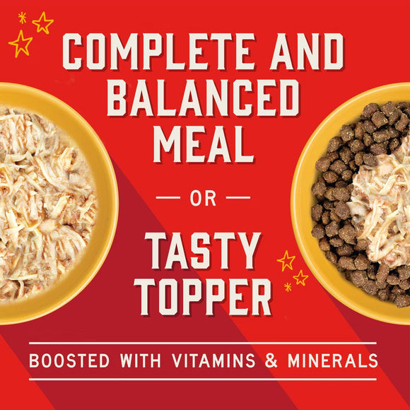 Stella & Chewy’s Shredrs Recipe in Broth Meal or Topper Wet Dog Food 2.8-oz case of 24 - Dog Food Toppers & Mixers 25