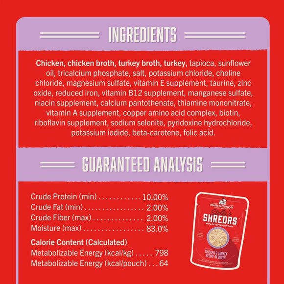 Stella & Chewy’s Shredrs Recipe in Broth Meal or Topper Wet Dog Food 2.8-oz case of 24 - Dog Food Toppers & Mixers 21